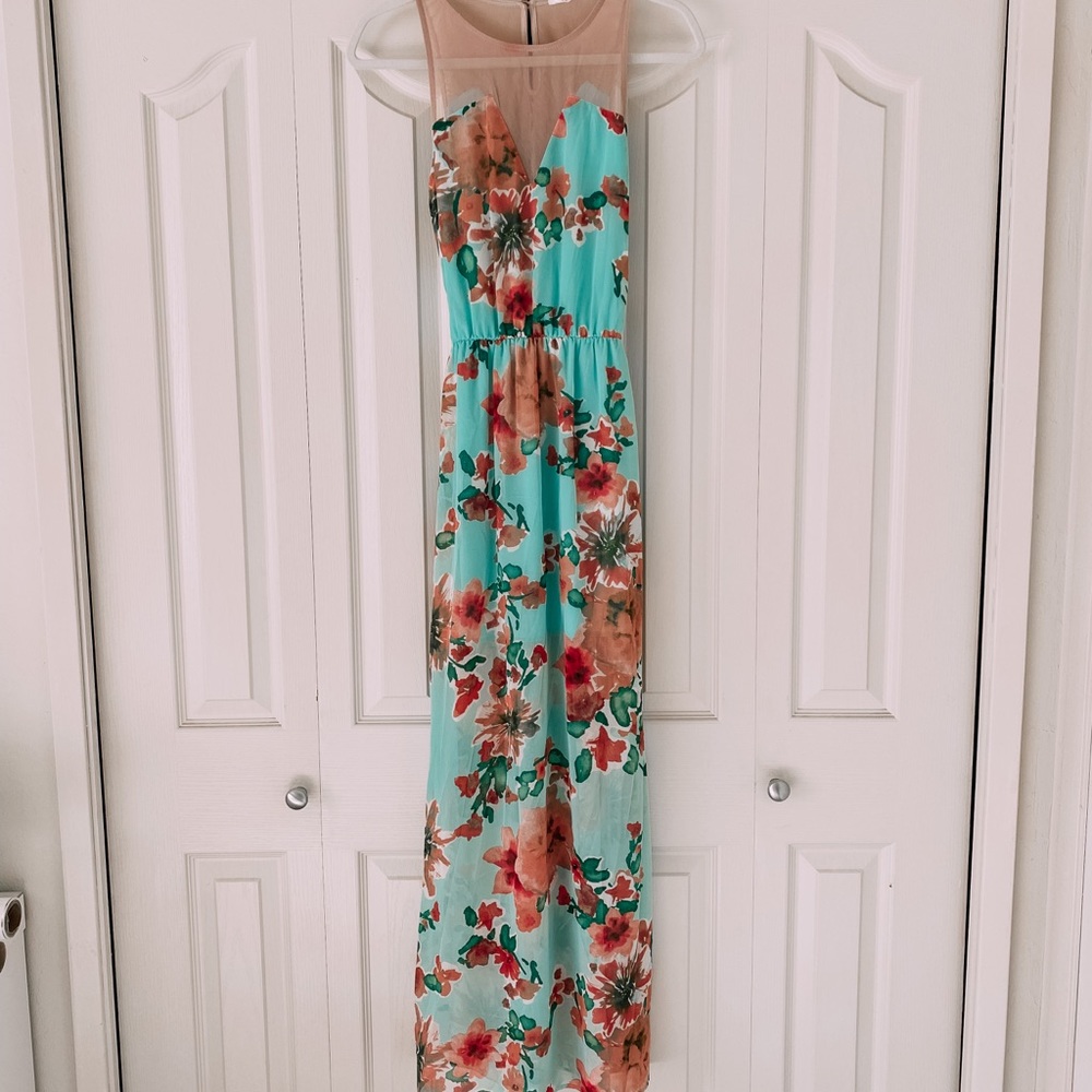 Lush Floral Maxi Dress
